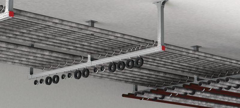 Perfil de caja sin empalmes MT-90H OC Sección de caja de acero de alta resistencia con ranura de montaje para la construcción de marcos de acero y soportes modulares en entornos moderadamente corrosivos Aplicaciones 1