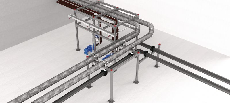 Perfil de caja sin empalmes MT-90H OC Sección de caja de acero de alta resistencia con ranura de montaje para la construcción de marcos de acero y soportes modulares en entornos moderadamente corrosivos Aplicaciones 1